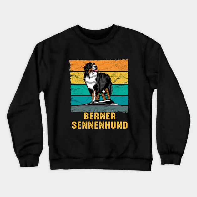 Bernese Mountain Dog - Berner Sennenhund Crewneck Sweatshirt by Kudostees